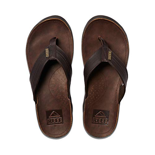 REEF J-Bay III Men's Full Grain Leather Flip Flop Q2986