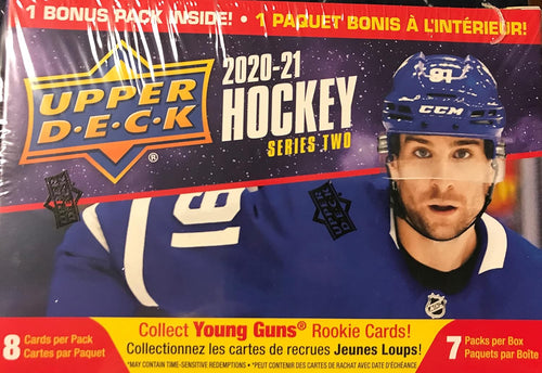 2020/21 Upper Deck Series 2 Hockey Blaster Box - 6 Packs Plus Bonus Pack I17027