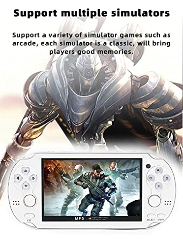 CZT Handheld Game Console 4.3 inch Double Joystick 8GB Retro Video Game Player (Black) S185938