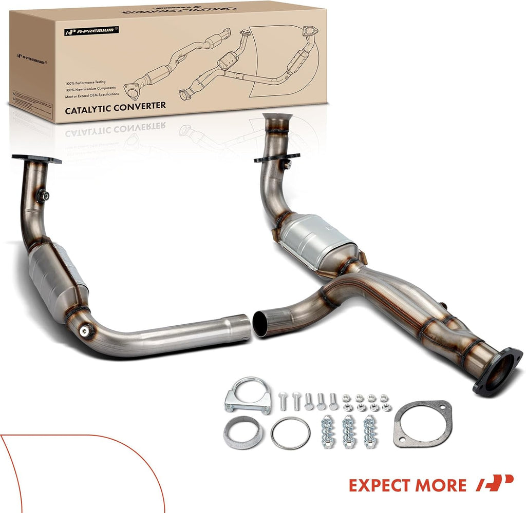 A-Premium Catalytic Converter Kit Direct-Fit for Chevy GMC Cadillac 1999-2006 V66322