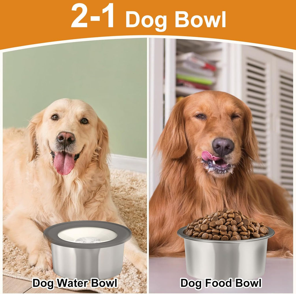 Stainless Steel No Spill Dog Water Bowl, 2L R4595