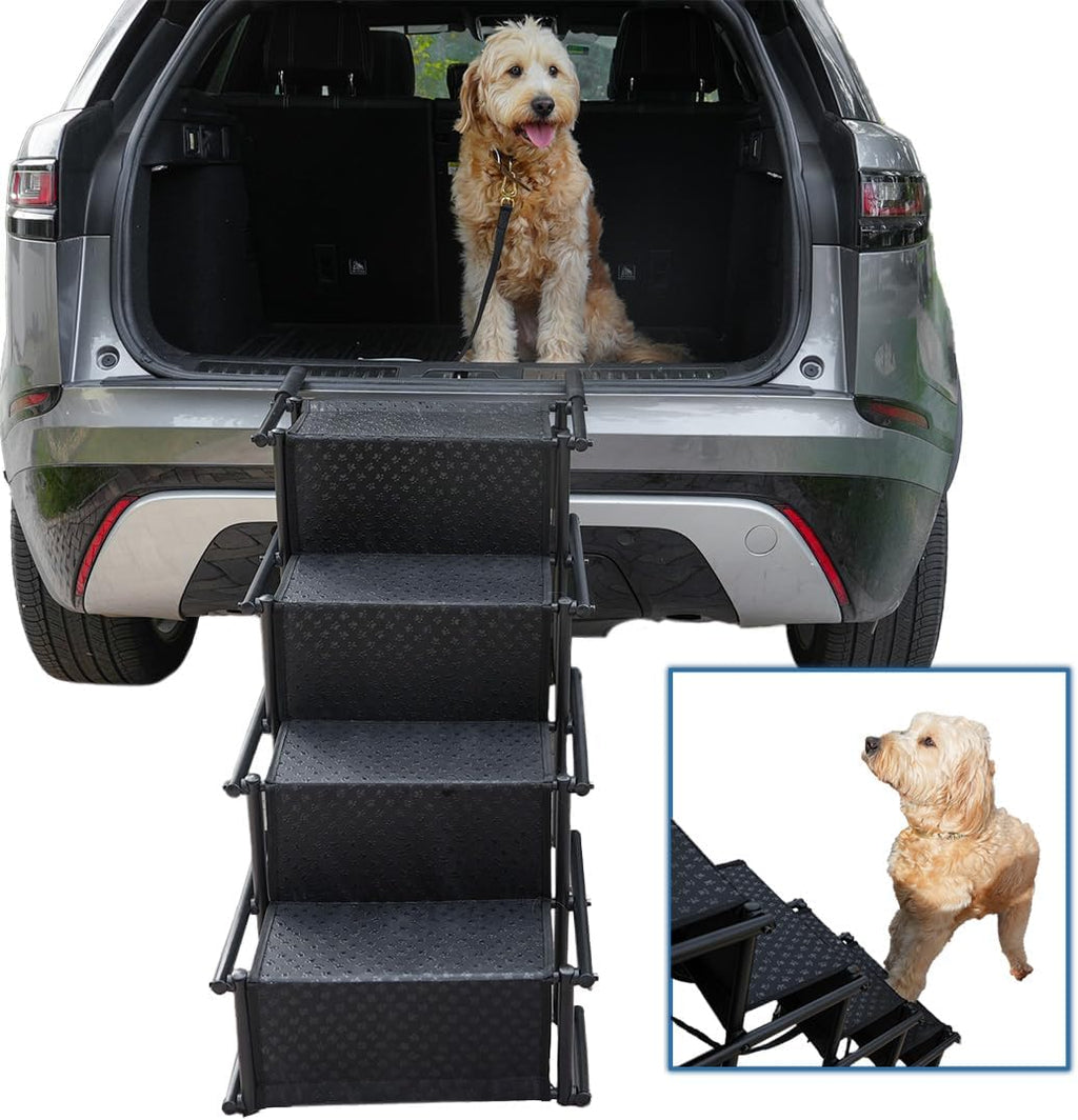 Dog Ramps for Small & Big Dogs, Lightweight Folding Pet Stairs for Truck, SUV, High Bed W97746