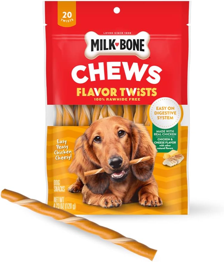 Milk-Bone® Chews Flavor Twists Dog Chews — Easy Peasy Chicken Cheesy!