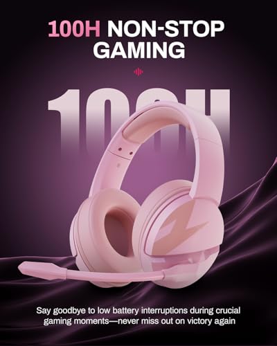 acer Wireless Gaming Headset for PS5, PC, Switch, Bluetooth 5.3, Noise Canceling Mic, Black X39806