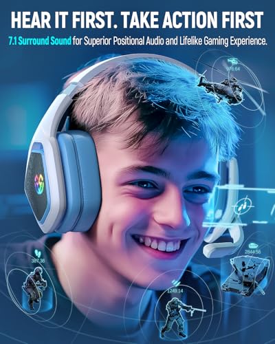 Wireless Gaming Headset for PC, PS5, PS4, Switch with Microphone G65656