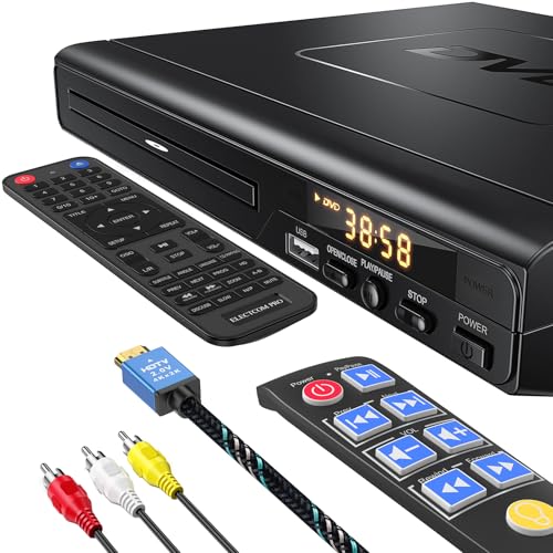 DVD Player for TV with HDMI, All Regions, CD Player for Home Stereo O871