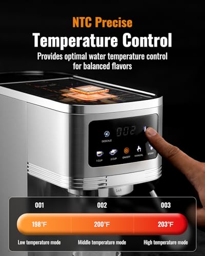 SHARDOR Espresso Machine 20 Bar with Milk Frother and Touchscreen L16417