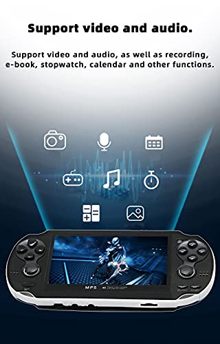 CZT Handheld Game Console 4.3 inch Double Joystick 8GB Retro Video Game Player (Black) S185938