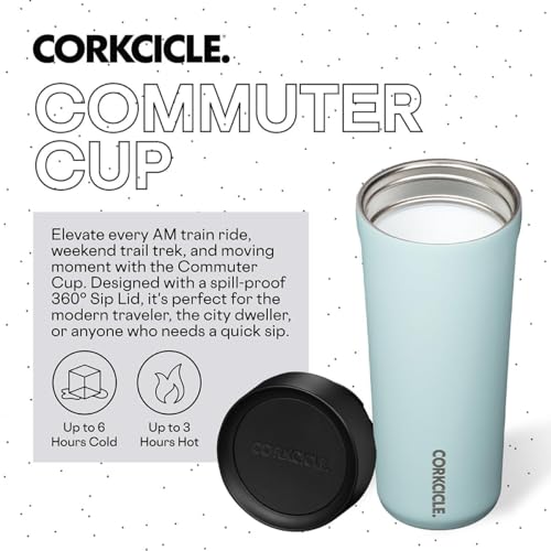 Corkcicle Commuter Cup Travel Mug Insulated Coffee Mug with Lid 17 oz Dragonfly J36810