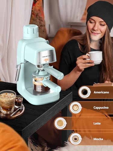 3.5Bar Espresso Machine with Milk Frother, 800W Compact Cappuccino Maker G96105