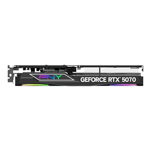 PNY NVIDIA GeForce RTX 5070 12GB ARGB Overclocked Triple Fan Graphics Card Q98989