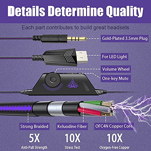 BENGOO G9000 Stereo Gaming Headset for PS4 PC Xbox One PS5, Noise Cancelling Over Ear with Mic U80966
