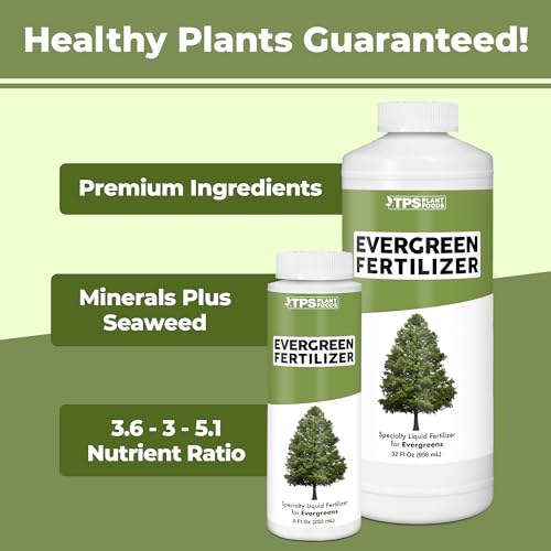 Evergreen Tree Fertilizer for Conifer Trees and Shrubs, Liquid Plant Food 32 oz P267
