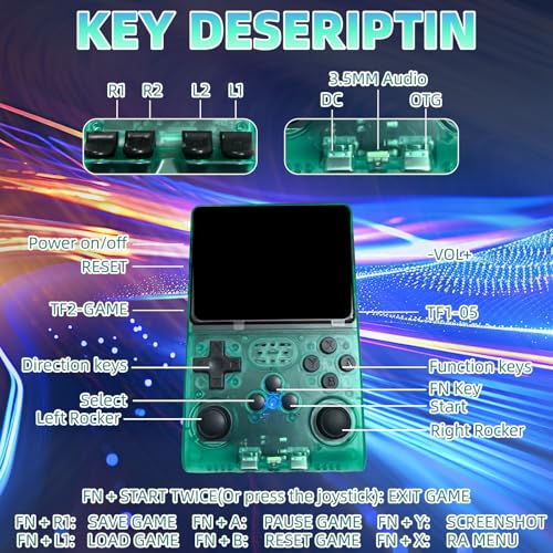 Handheld Game Console with 3.5 inch HD IPS Screen and 256G Card B564
