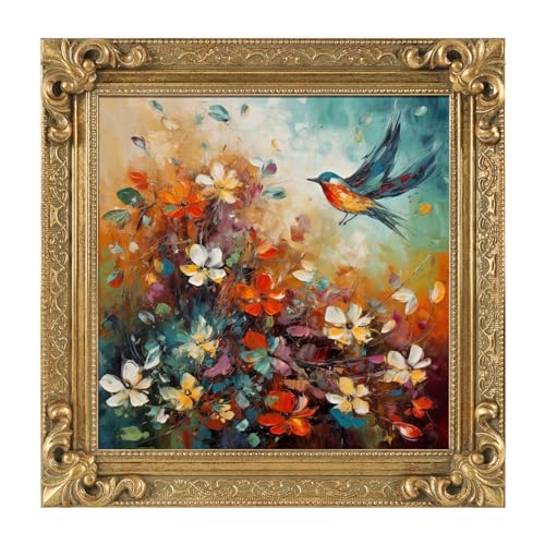 12x16 Wood Canvas Frame Gothic Ornate Black for Wall Art D3778
