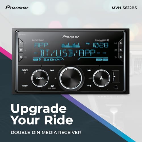 Pioneer MVH-S322BT Bluetooth Car Stereo with USB/AUX Inputs O800203