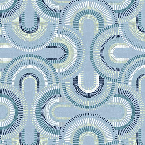 Arden Outdoor Dining Chair Cushion, 20 x 20, Rain-Proof, Peacock Blue Green Texture J4105