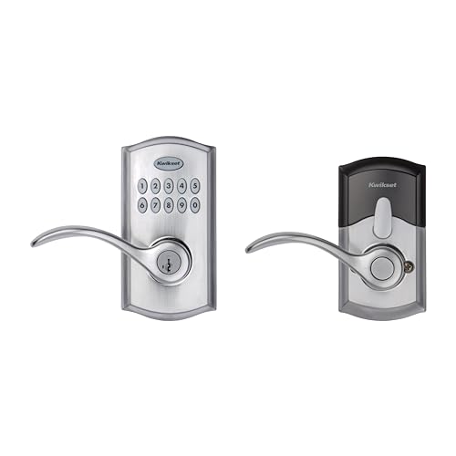 Kwikset SmartCode 955 Keyless Keypad Door Lock with Handle, Satin Nickel Q5981