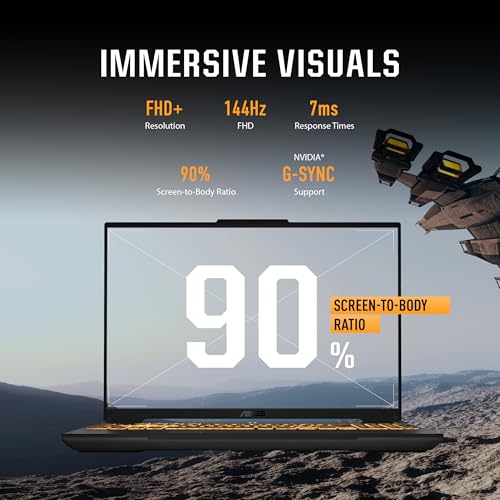 ASUS TUF Gaming F16 (2024) Gaming Laptop, 16” FHD+ 144Hz, RTX 4050, 8GB DDR5, 512GB SSD, Windows 11 B464