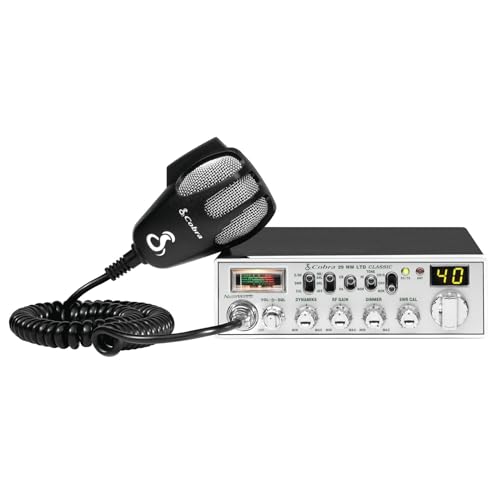 Cobra 29LX AM Professional CB Radio - Emergency Radio, Travel Essentials, NOAA Weather Channels and Emergency Alert System, Selectable 4-Color LCD, Auto-Scan and Radio Check, Black