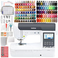 Brother SE2000 5" x 7" Combo Embroidery & Sewing Machine with Deluxe 130 Thread Spools & Accessories