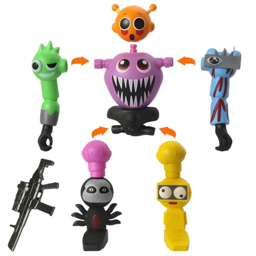 Sprunki Action Figures 2 Pack, Office Desk Decor, Gifts for Kids M738827