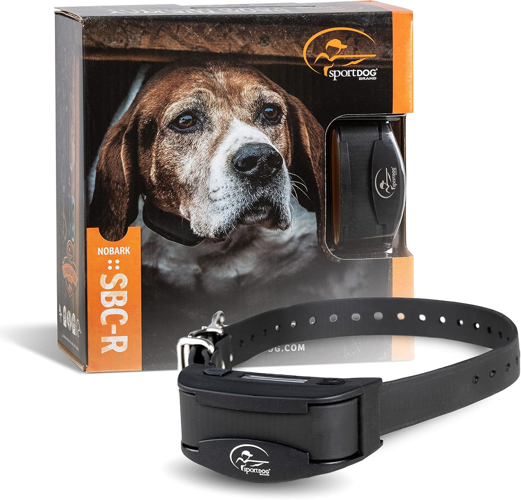SportDOG Brand NoBark SBC-R Bark Collar - Shock Collar - 3 Modes of Operation - Rechargeable, Waterproof - Static Correction E-Collar - Dogs 8 lbs & up