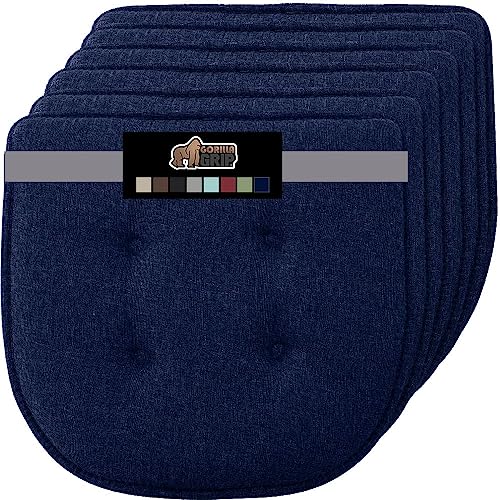GORILLA GRIP Slip Resistant Chair Cushions, Memory Foam, Set of 2, Beige W525