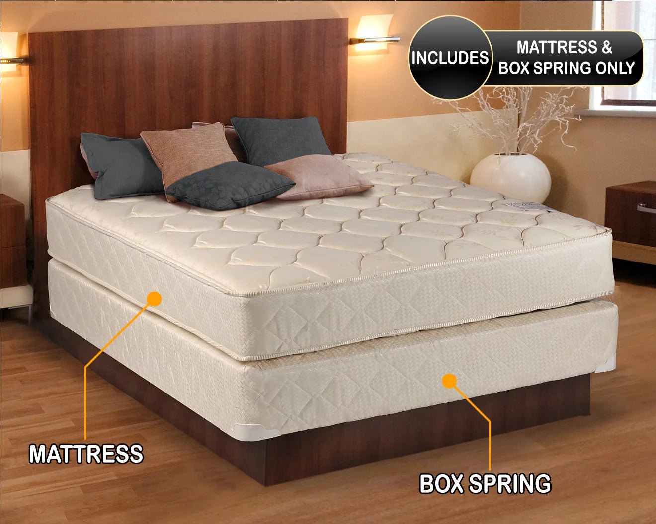 Dream Solutions Dreamy Classic 9" Innerspring Mattress and Box Spring Set