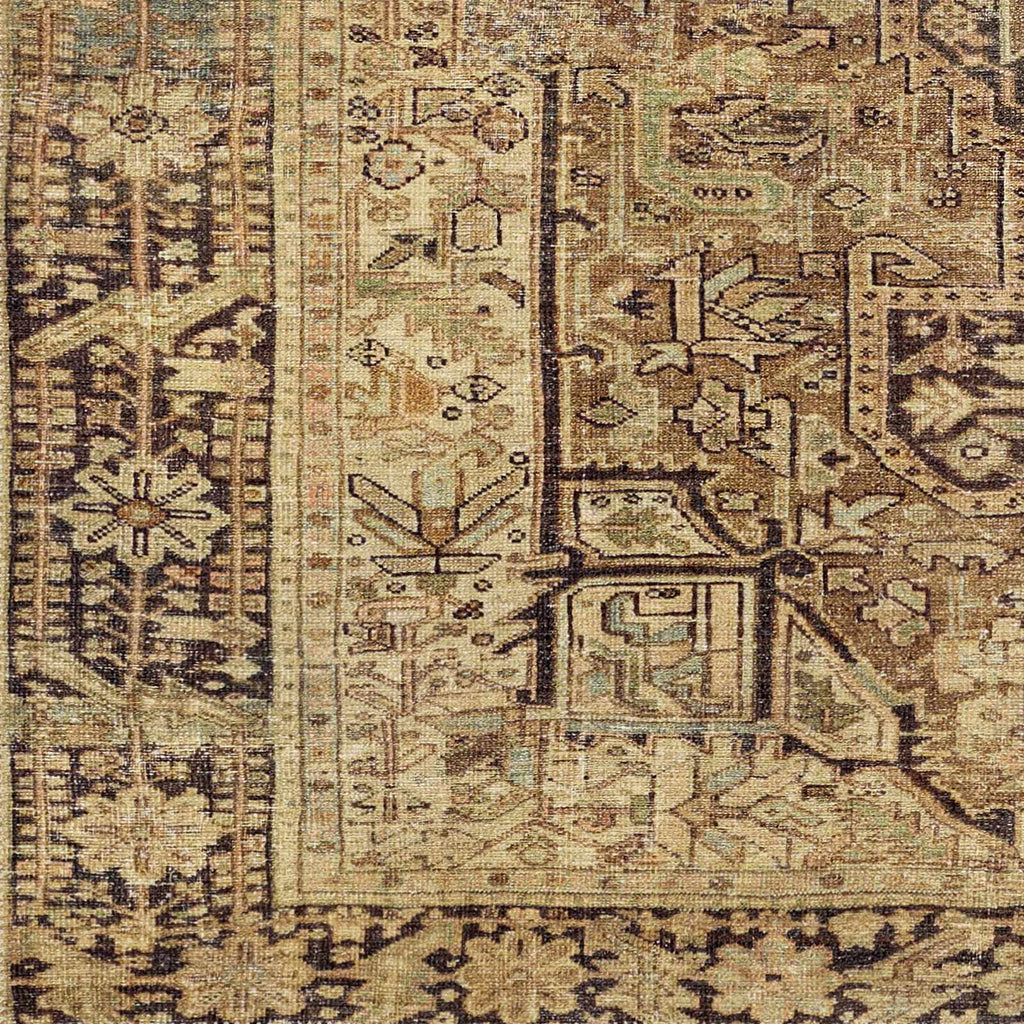 Hauteloom Buliran Traditional Machine Washable Area Rug Brown Green 7'10" x 10'2" Q78028