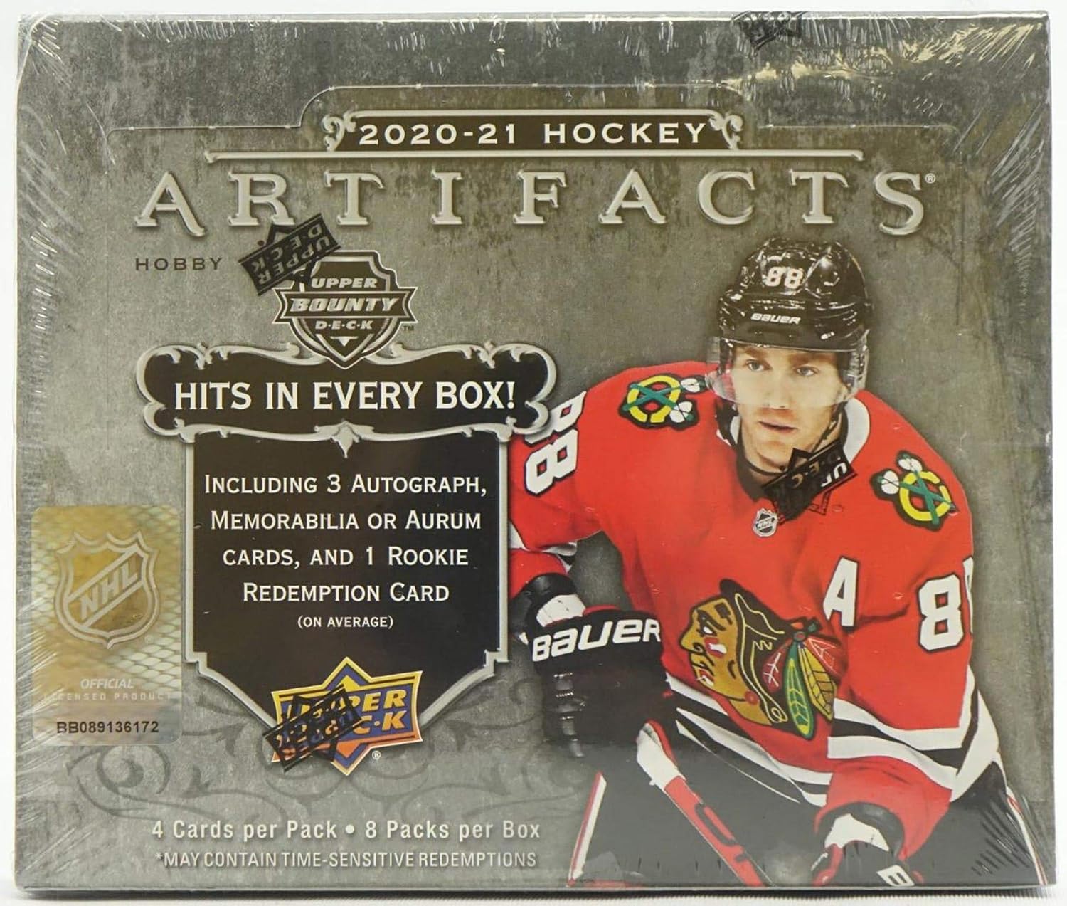 2020/21 Upper Deck Artifacts NHL Hockey HOBBY box (8 pks/bx)
