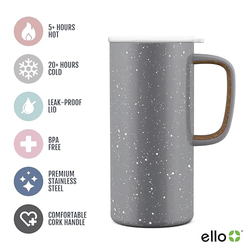Ello Campy Vacuum Insulated Travel Mug 18oz with Leak-Proof Lid U4783