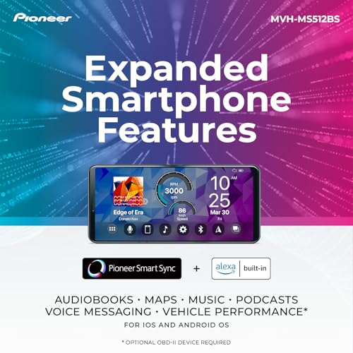 Pioneer MVH-S322BT Bluetooth Car Stereo with USB/AUX Inputs O800203