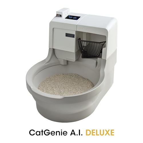 CatGenie A.I. Deluxe Self-Cleaning Automatic Cat Litter Box Z165