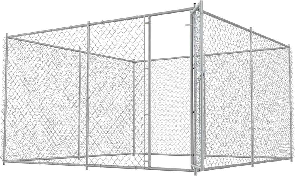 Large Dog Kennel Outdoor Heavy Duty Metal Dog Cage with Secure Lock T322