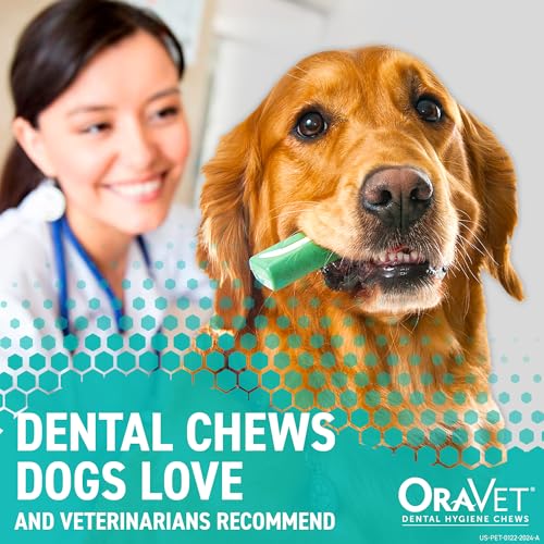 ORAVET Dental Chews for Dogs, Medium 25-50 lbs, 30 Count C503