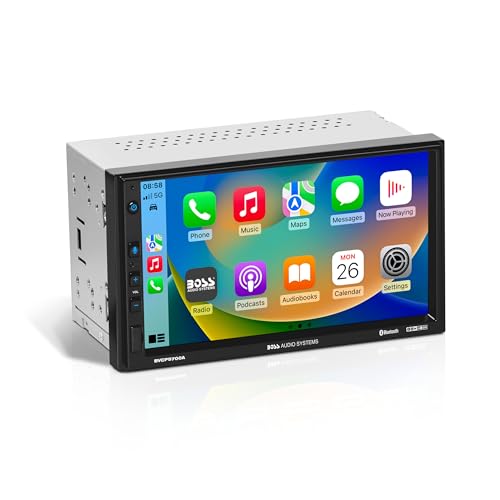BOSS Audio Systems BCP62 6.2" Double Din Car Stereo with Apple CarPlay, Bluetooth, AM/FM I57328