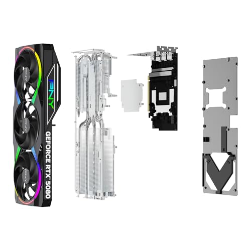 PNY NVIDIA GeForce RTX 5080 16GB ARGB Overclocked Triple Fan Graphics Card E78077
