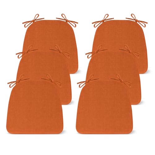 Chair Cushions for Dining Chairs Set of 4, Non Slip with Ties, Black H39445