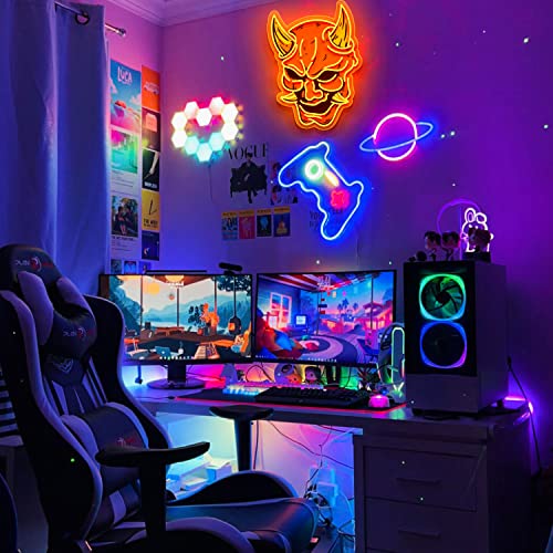 GGK Smiling with Mushrooms Neon Sign Mushroom Decor for Bedroom Wall I398847
