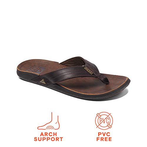 REEF J-Bay III Men's Full Grain Leather Flip Flop Q2986