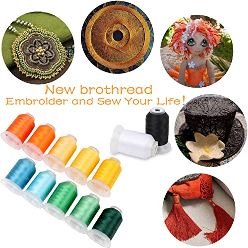 63 Spools Polyester Embroidery Thread Kit 500M P86354