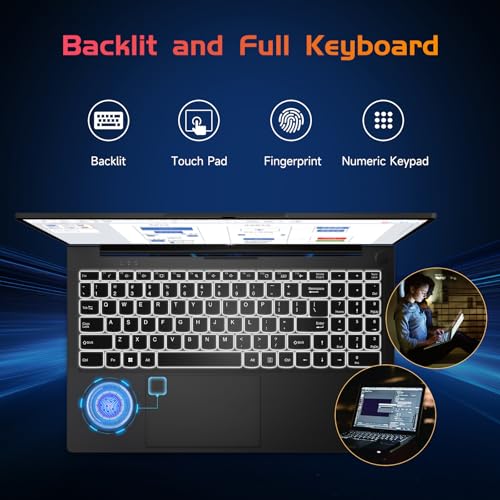NIMO 15.6 IPS FHD Laptop, 16GB RAM 1TB SSD, Intel Pentium N100, Backlit Keyboard, Win 11 E701