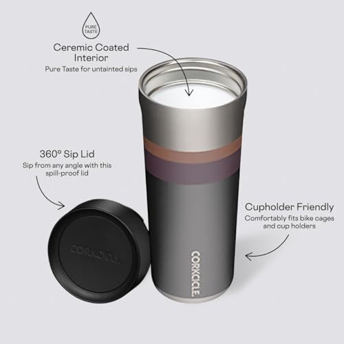 Corkcicle Commuter Cup Travel Mug Insulated Coffee Mug with Lid 17 oz Dragonfly J36810