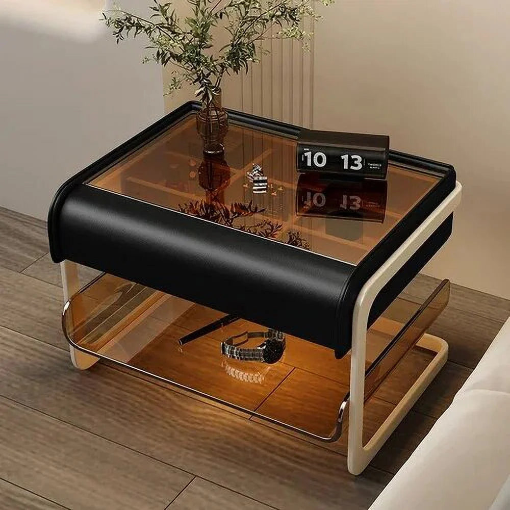 Acrylic Wireless Charging Bedside Table WKNS Q181556