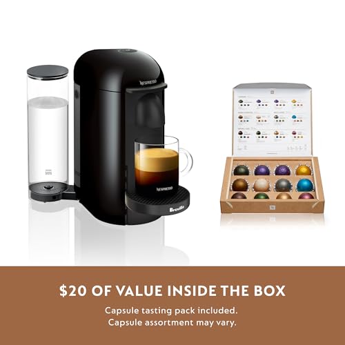 Nespresso Vertuo Plus Coffee and Espresso Maker by Breville, Ink Black H750