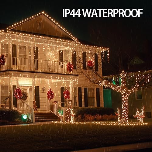 TW SHINE Halloween Lights 328FT Outdoor String Lights with Remote, Purple & Orange F53527