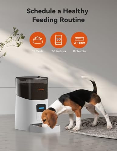 WOPET 6L Automatic Cat Feeder with WiFi APP Control and Low Food Sensor I3860