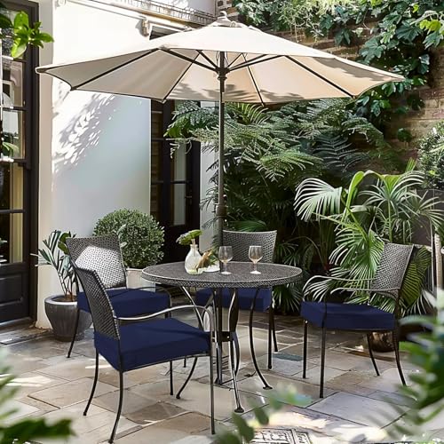 Favoyard Patio Chair Cushions 19 x 19 x 3 Inch Waterproof Outdoor Set of 2, Beige Q67095