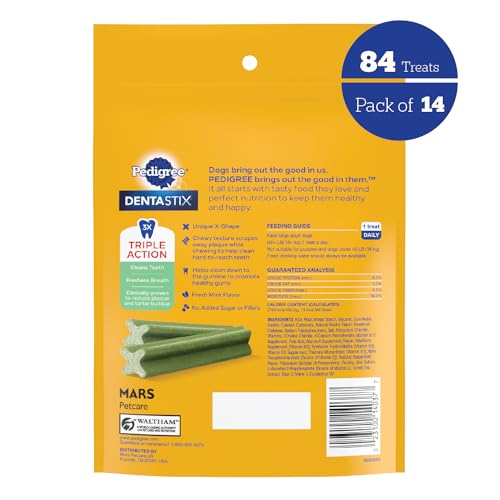 PEDIGREE DENTASTIX Large Dog Dental Treats Original Flavor, 2.08 lb Value Pack M99904